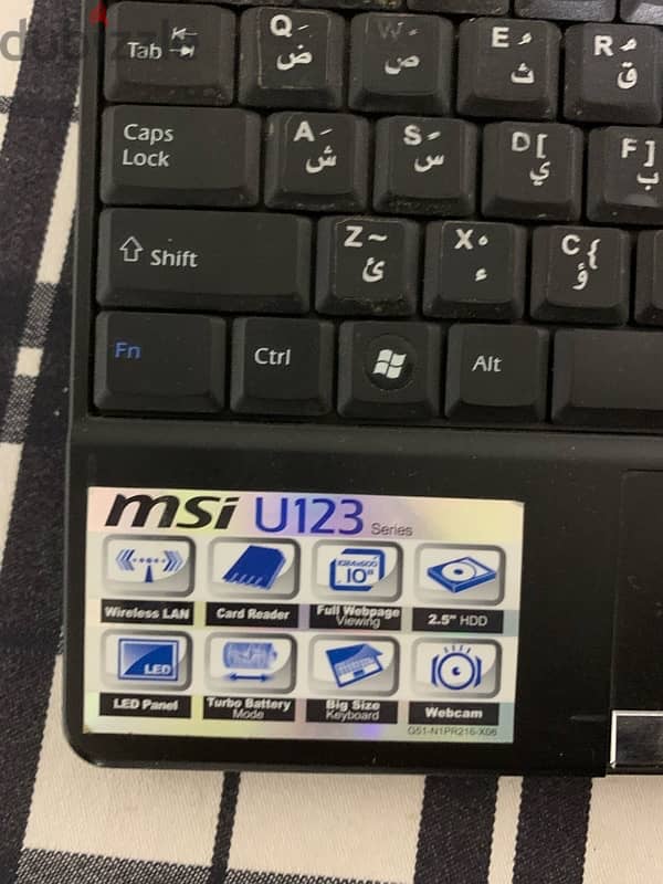 laptop msi u123 0