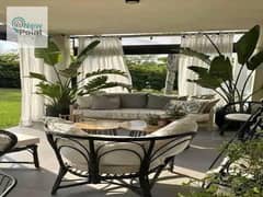 Apartment with garden for sale in Taj City Compound directly on Suez Road 0