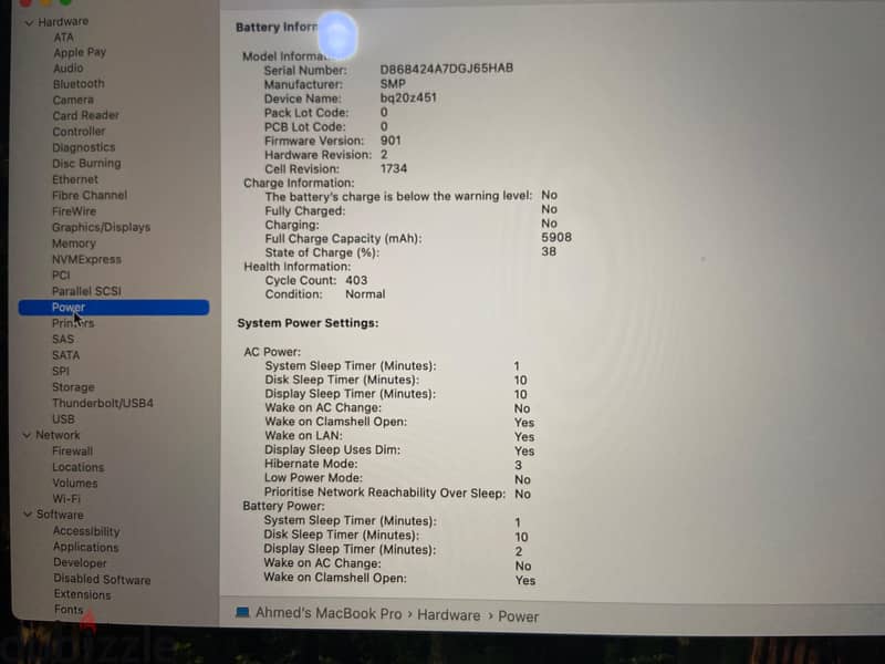 MacBook Pro 2018 Core I9 15 inches 1 Tb 8