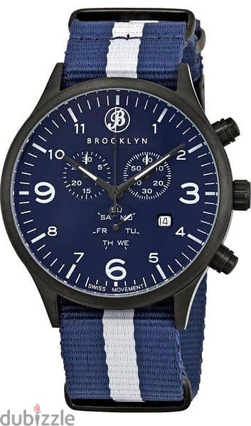 Brooklyn Bedford Brownstone Chronograph Blue Dial Men's Watch 5