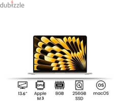 علبه متبرشمه MacBook Air m3  2024  256 g  ram8