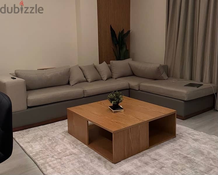 Modern L-Shape Sofa 3x2  GREY 3