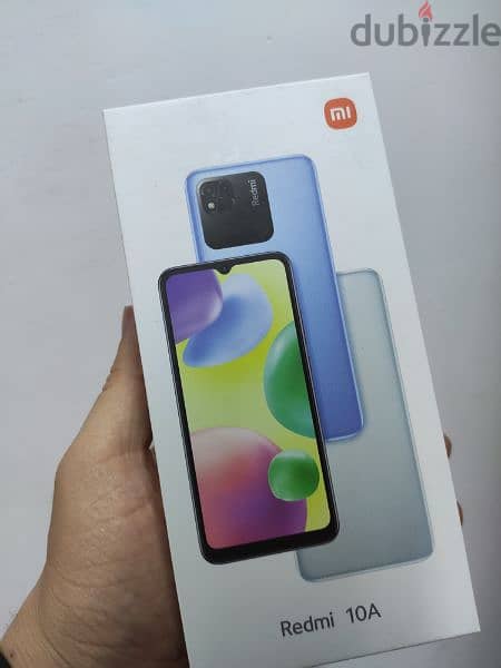 Redmi 10A (64GB) كسر زيرو بالكارتونه والشاحن الأصلي جديد لم يستخدم 0