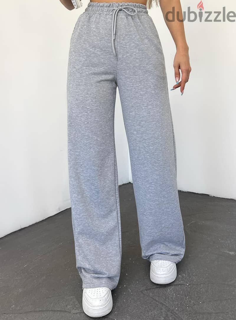 سويت بانت وايد ليج - Wide Leg Sweatpant [15% OFF + Free Shipping] 2