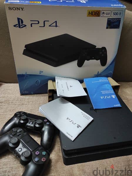 PlayStation 4 slim 500 GB جهاز بلاي ستيشن 4 slim هارد 500 جيجا بايت 0