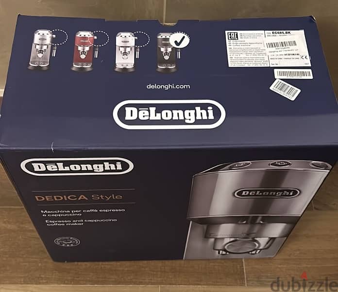 Delonghi Dedica Pump Espresso Coffee Machine 15 Bar - Black 1