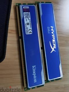 رامات KINGSTON HYPERX BLU 8GB (2X4GB) DDR3-1600MHz