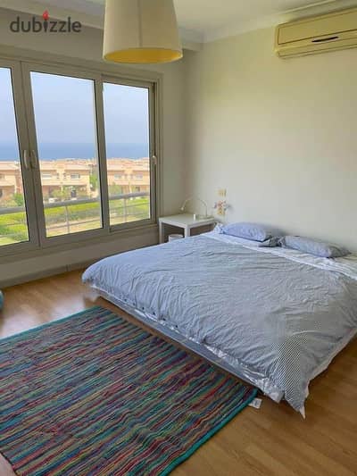 chalet 3 bedroom panoramic sea view finished in Telal AlSokhna