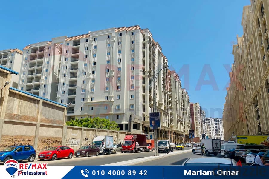 Receive your apartment with a direct view of Transport and Engineering Street in Smouha 2