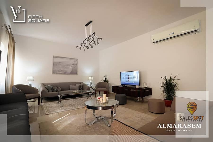 apartment Ready to move in Al MARASSEM fifth square minutes from AUC 2