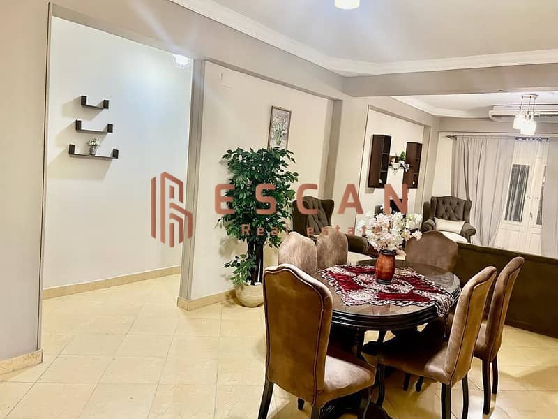 Furnished apartment for rent in the first compound, super luxe finishing, 250 m 7