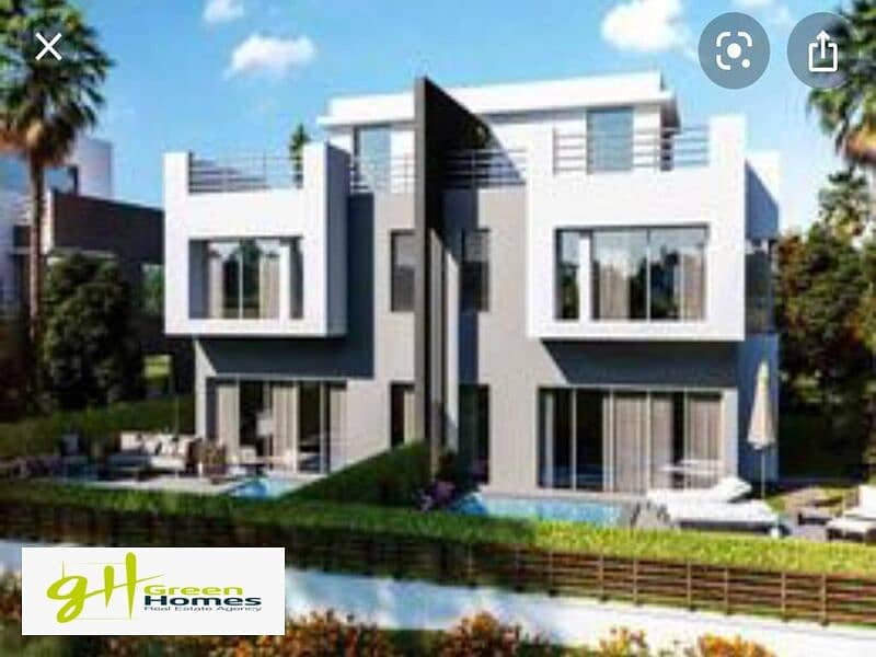 Twin House for Sale finished 80% with 4 acs at Hyde park  New Cairo 6