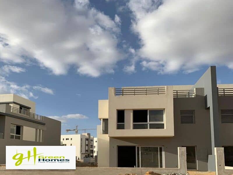 Twin House for Sale finished 80% with 4 acs at Hyde park  New Cairo 7