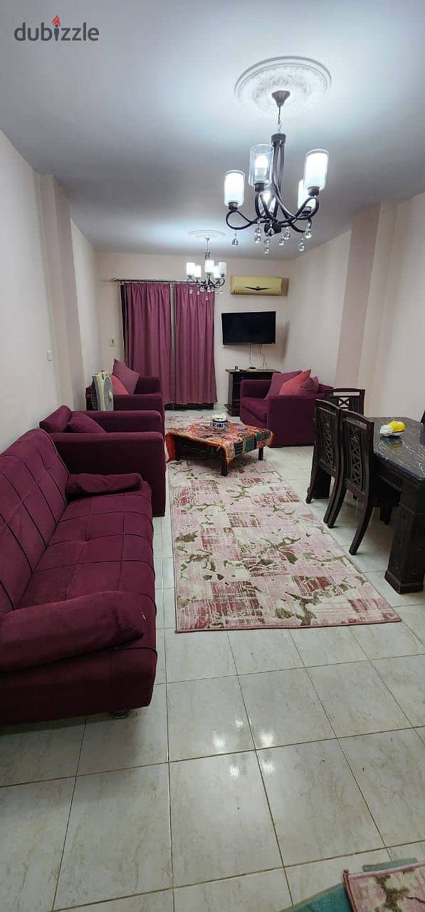 Furnished apartment for rent in Al-Rehab - Fifth Phase - fully air-conditioned 4