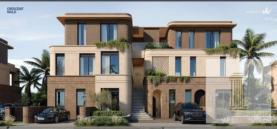 للبيع بسعر الطرح الاول فيلا منفصلة 455متر 4 غرف حمام سباحة خاص كمبوند CRESCENT WALK من فواز الحكير وشركة مراكز قسط علي 8سنوات 12