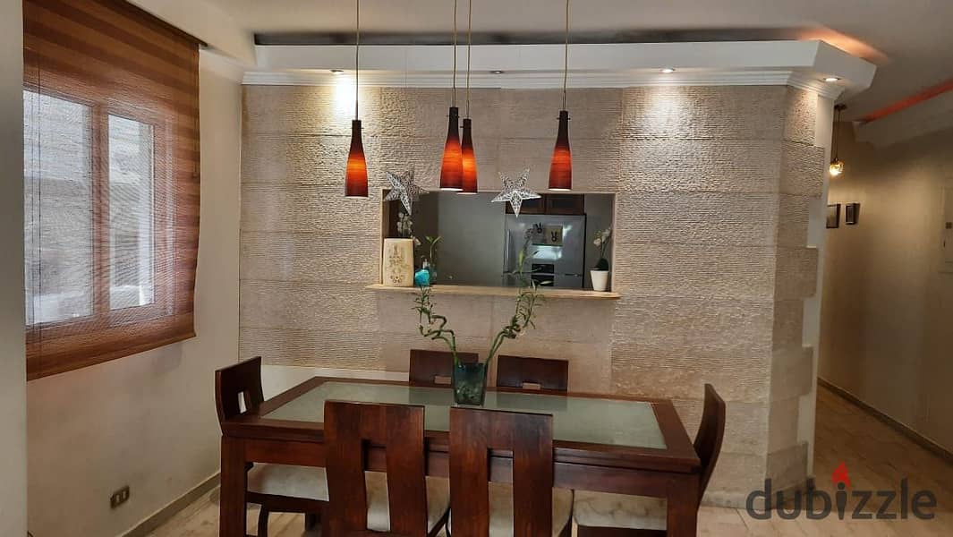 Apartment for rent with kitchen and air conditioners in the Fifth Settlement in the Second District 5