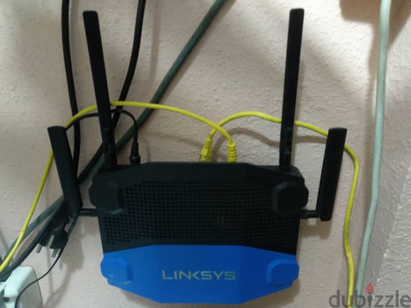 USB 3.0 Linksys Router 1900 AC Gigabit سوتش راوتر كومبيوتر سويتش لنكسس 4