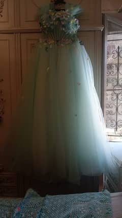 custom made butterfly ballroom soiree dress with corset only wore once 0