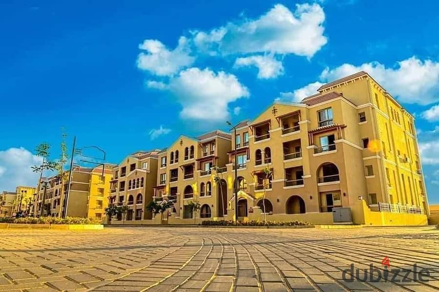 Parkside apartment for sale, 122 sqm + garden, Maadi, Shorouk view, in installments 1