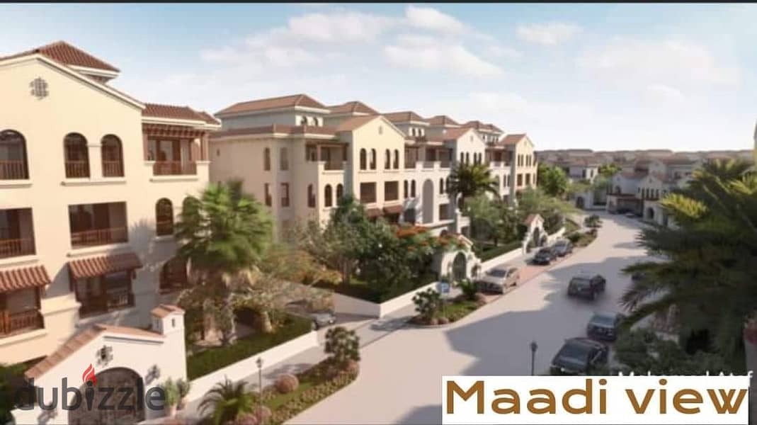 Parkside apartment for sale, 122 sqm + garden, Maadi, Shorouk view, in installments 3