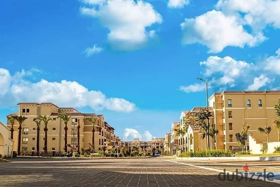 Parkside apartment for sale, 122 sqm + garden, Maadi, Shorouk view, in installments 5