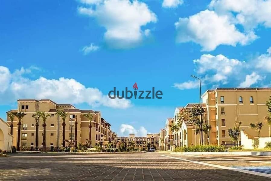 Parkside apartment for sale, 122 sqm + garden, Maadi, Shorouk view, in installments 8