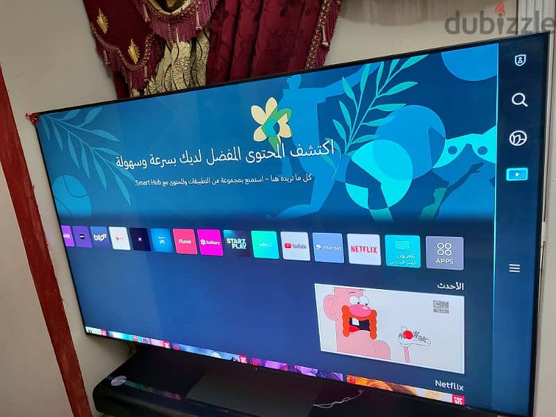 للبيع شاشه سامسونج اقوى موديل استعمال تقريبا اربع شهور QLED65Q80C 15