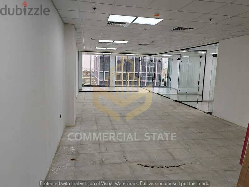 Finished Office at CFC for Rent 181m-مكتب جاهز في كايروفيستيفال  سيتي 2