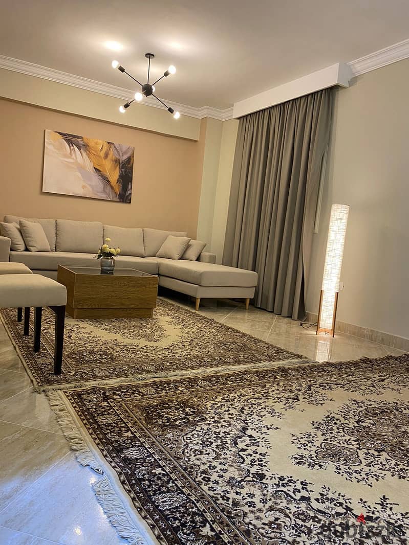 Furnished apartment for rent in Dar Misr Al-Qronfol in the First Settlement 2