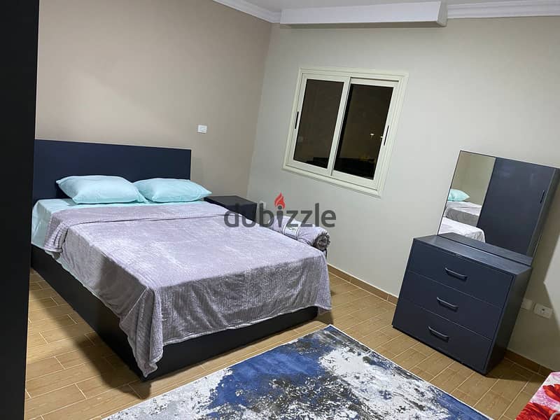 Furnished apartment for rent in Dar Misr Al-Qronfol in the First Settlement 13