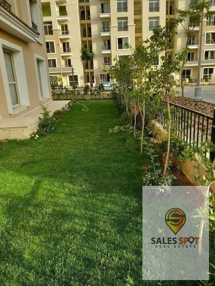 apartment with garden in sarai compound 6