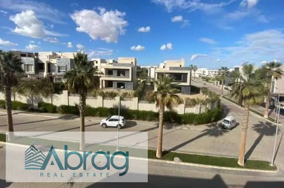 For sale, a twin house villa with a distinctive view, immediate delivery, Al Karma 4 Compound, Sheikh Zayed 5