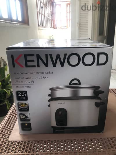 طباخة رز بالبخار kenwood rice cooker 2.5 l