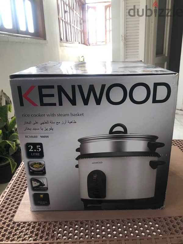 طباخة رز بالبخار kenwood rice cooker 2.5 l 0