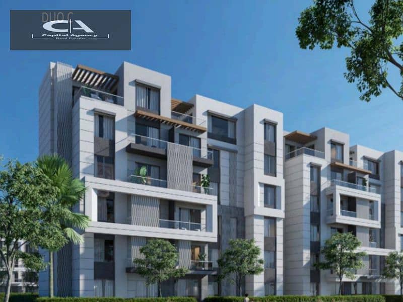 Apartment for sale, 80 meters, with only 5% down payment In the heart of October in Badya Palm Hills Compound View on the landscape | Installments ove 4