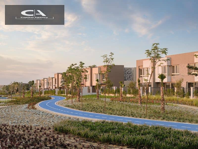 Apartment for sale, 80 meters, with only 5% down payment In the heart of October in Badya Palm Hills Compound View on the landscape | Installments ove 13