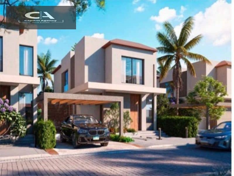 Apartment for sale, 80 meters, with only 5% down payment In the heart of October in Badya Palm Hills Compound View on the landscape | Installments ove 16