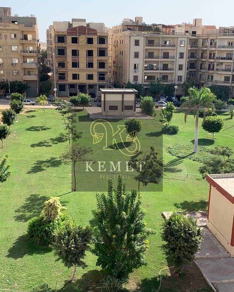 Apartment for sale, 190 meters, ultra finished, super luxury, view garden, in Al Narges Buildings 2