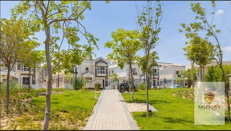 اقل سعر بالسوق فيلا garden villa احسن لوكيشن وفيو فى كمبوند كينجز واى Kingsway مشروع ماونتن فيو باكتوبر بالتوسعات الشماليه 10