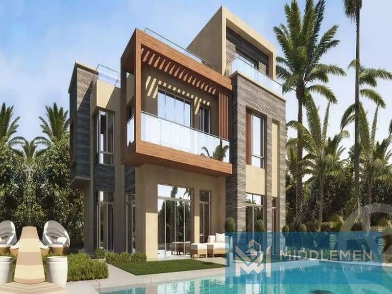 Q villa duplex 204m garden 39m delivered prime location , taj city new cairo 4