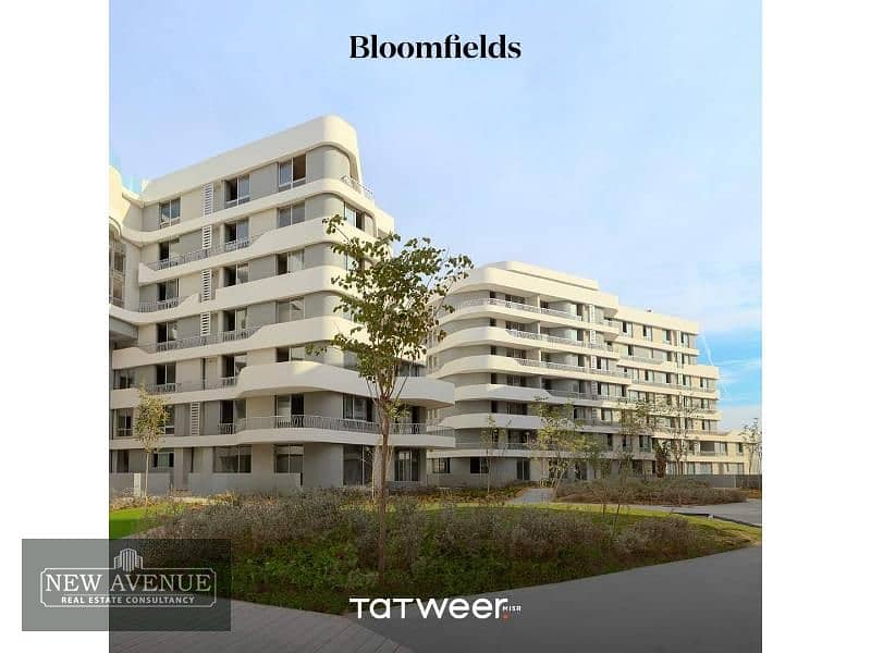 Corner north-oriented apartment in Bloomfields Mostkbal city, First floor,3 bedrooms,2 bathrooms, Bua 149 m 4