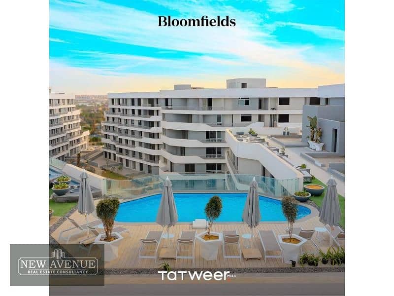 Corner north-oriented apartment in Bloomfields Mostkbal city, First floor,3 bedrooms,2 bathrooms, Bua 149 m 9