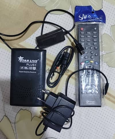 ريسيفر star live plus1 v8