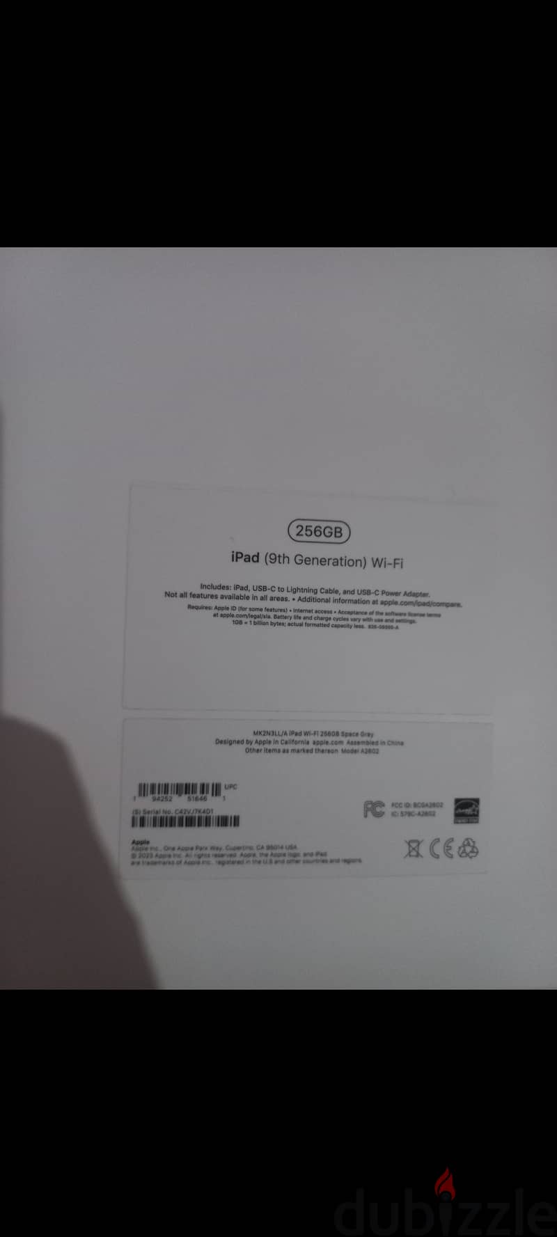 Ipad 9th generation 256gb wifi 1