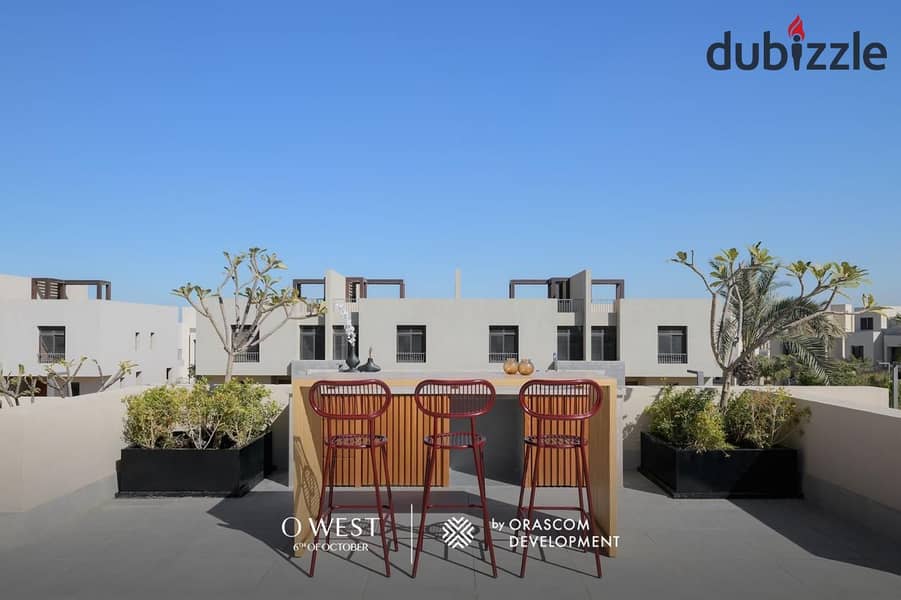 Apartment for immediate delivery, fully finished, for sale in Orascom October, with a 15% down payment and installments over 9 years - O West October 5