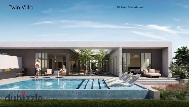 For sale, a stanalone villa of 240 m, Solana Compound, New Sheikh Zayed 8