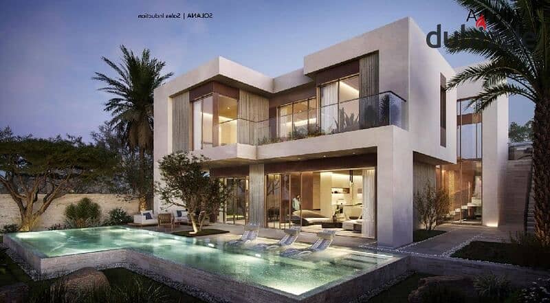 For sale, a stanalone villa of 240 m, Solana Compound, New Sheikh Zayed 22