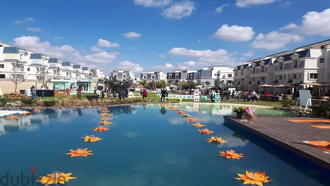 تاون هاوس ريسيل205م+70م جاردن خاص مرحلة lake side 15