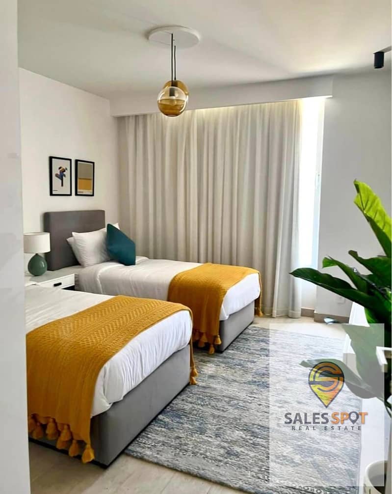 For sale in installments, a typical floor apartment 120 m two rooms including parking in Bloomfields Mostakbal City bloom fields Tatweer Misr project 0