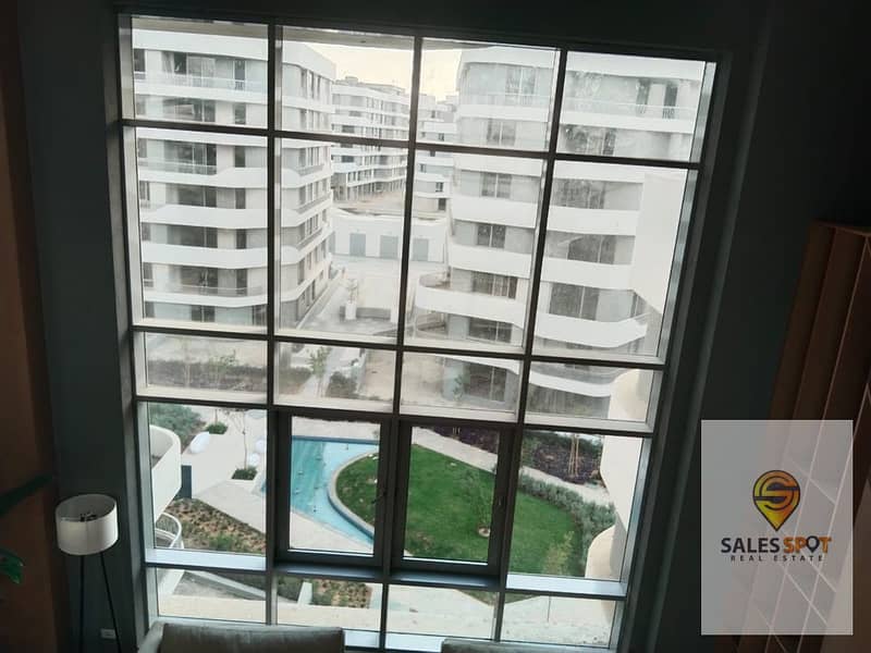 For sale in installments, a typical floor apartment 120 m two rooms including parking in Bloomfields Mostakbal City bloom fields Tatweer Misr project 8